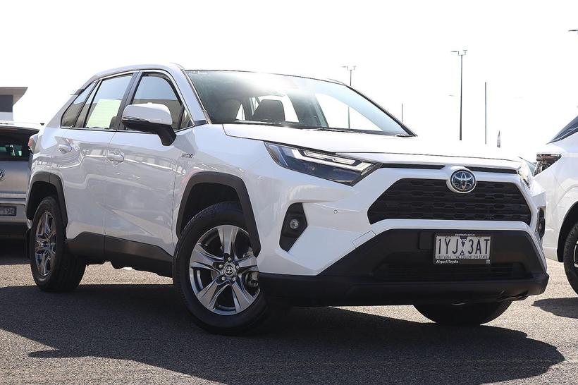 White 2023 Toyota RAV4 Wagon Gx (2Wd) Hybrid