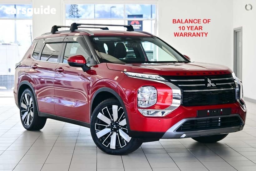 Red 2025 Mitsubishi Outlander Wagon Aspire 7 Seat (2Wd)