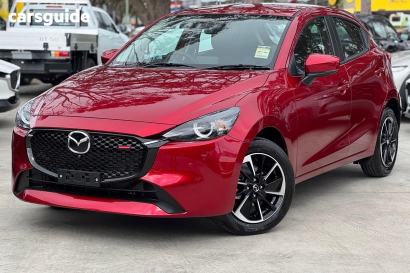 Red 2026 Mazda Mazda2 Hatchback G15 Evolve
