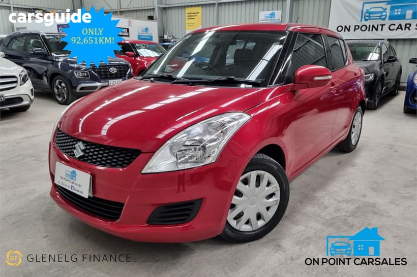 Red 2011 Suzuki Swift Hatchback Gl