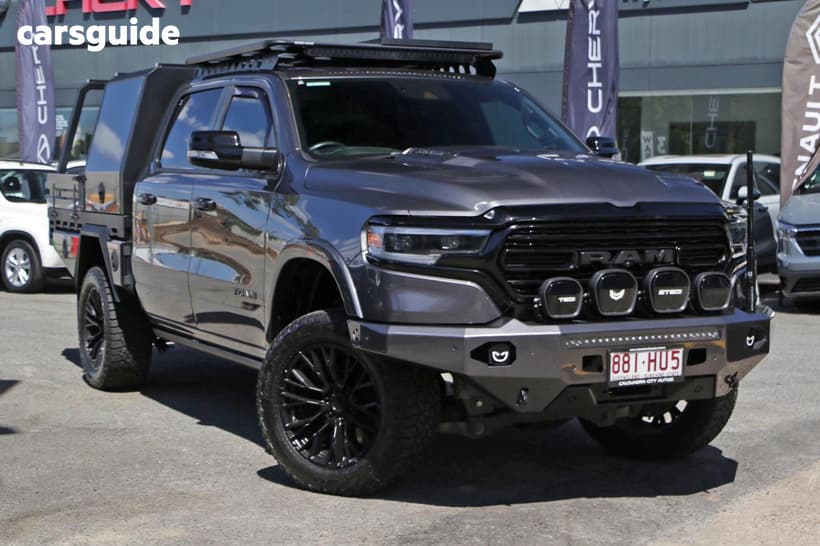 Grey 2023 RAM 1500 Crew Cab Utility Limited Rambox (Hybrid)