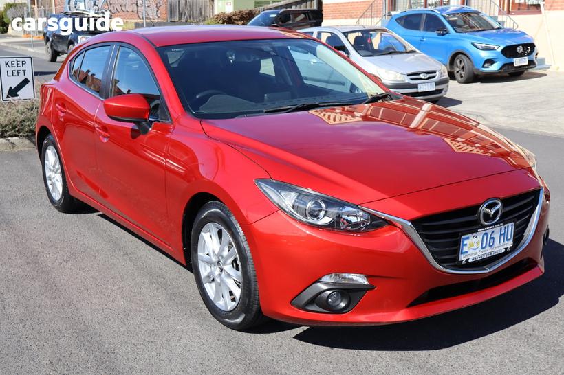 Red 2015 Mazda 3 Hatchback Maxx