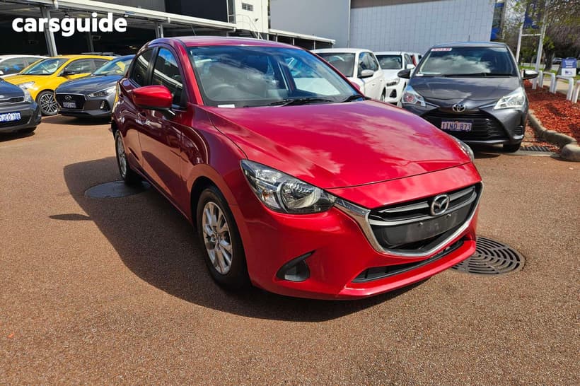 Red 2016 Mazda 2 Hatchback Maxx