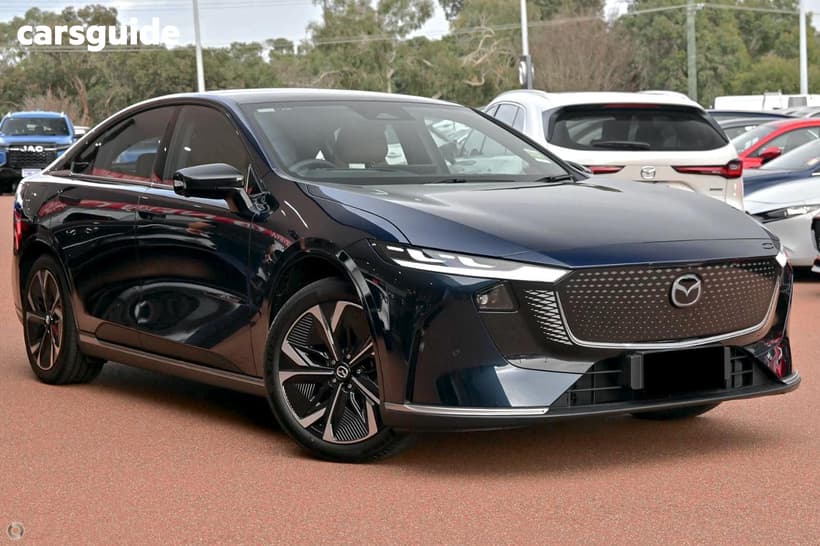 Blue 2026 Mazda 6E Sedan Atenza