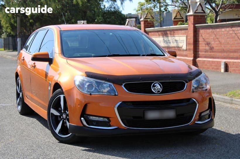 Orange 2017 Holden Commodore Sportswagon Sv6 Black 20 Pack