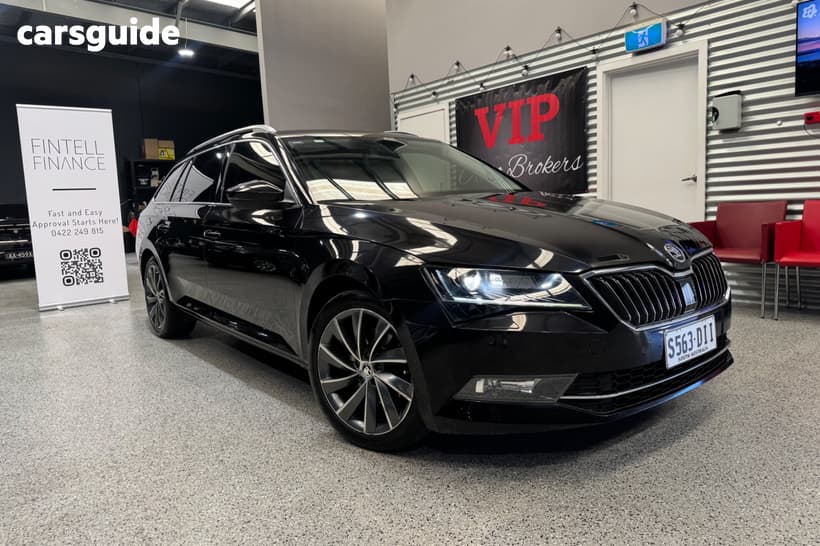 Black 2017 Skoda Superb Wagon 162 Tsi