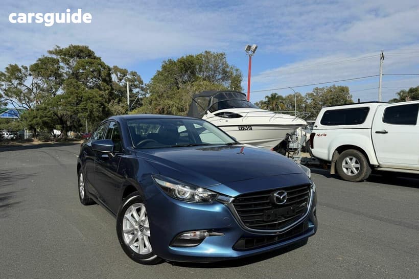 Blue 2018 Mazda 3 Sedan Neo Sport