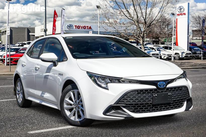 White 2022 Toyota Corolla Hatchback Ascent Sport Hybrid