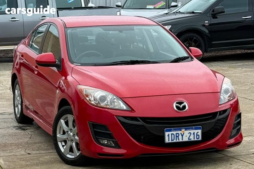 Red 2011 Mazda 3 Sedan Maxx Sport