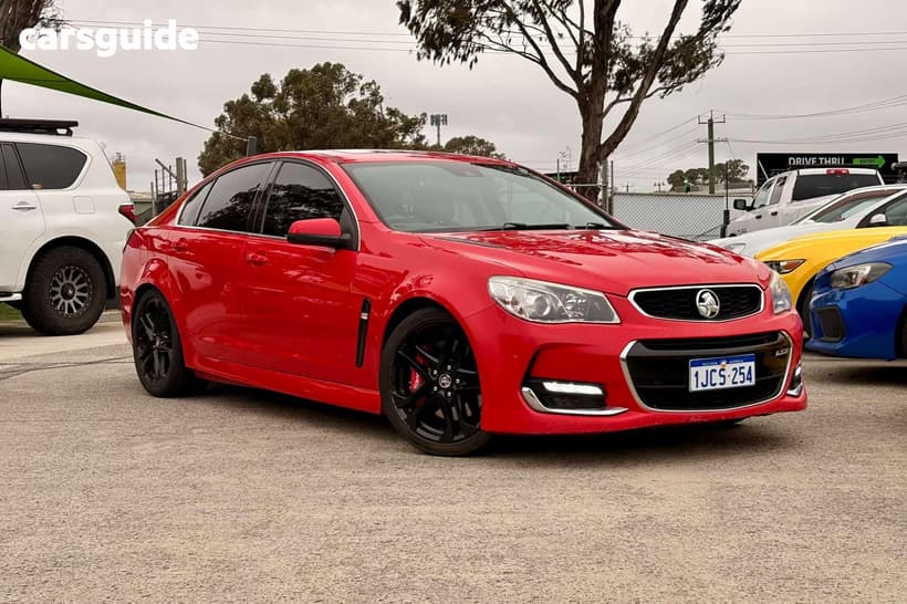 Red 2016 Holden Commodore Sedan Ss-V Redline