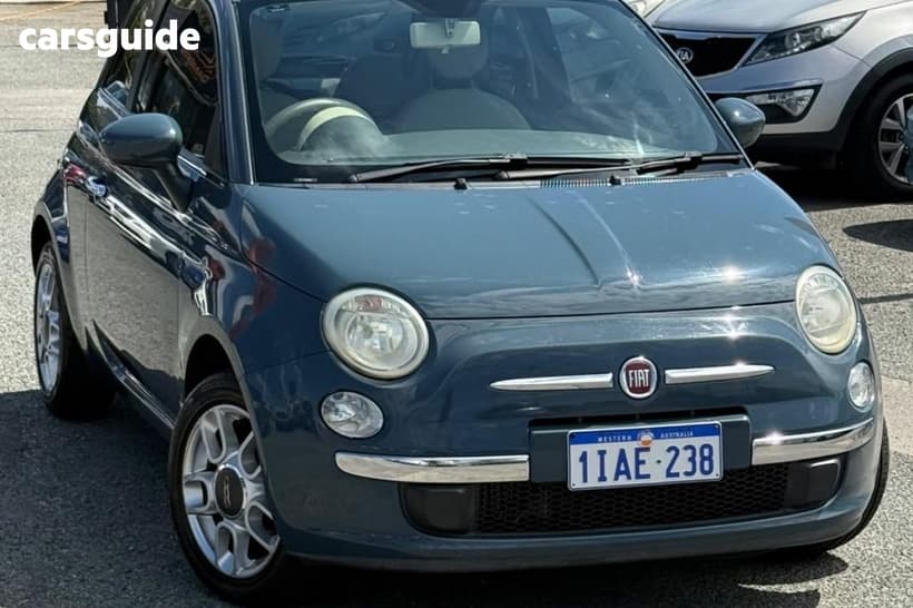 Blue 2008 Fiat 500 Hatch POP