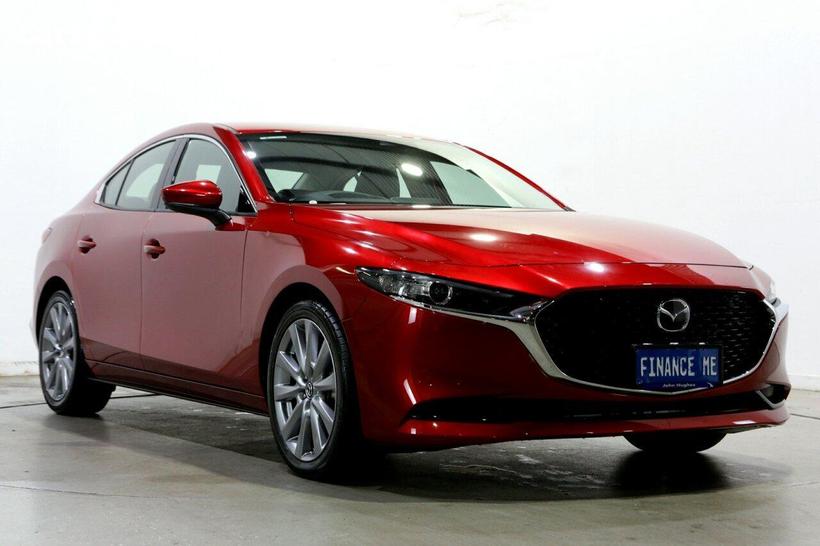 Red 2022 Mazda 3 Sedan G20 Touring