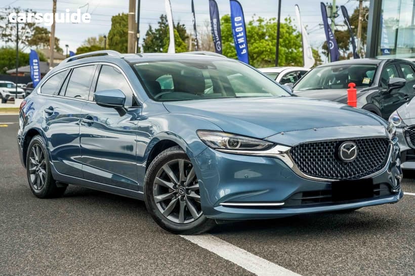 Blue 2021 Mazda 6 Wagon Touring