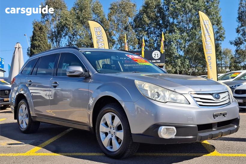 Silver 2010 Subaru Outback SUV 2.5I PREMIUM
