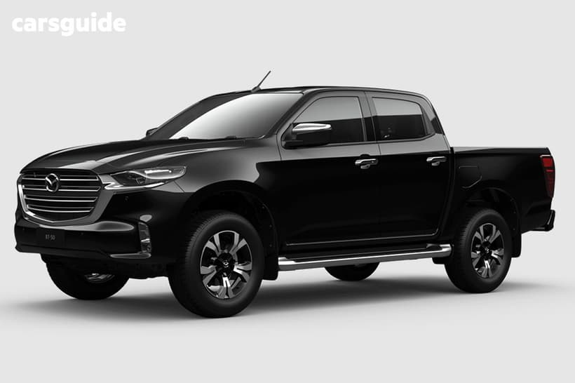 Black 2021 Mazda BT-50 Dual Cab Pick-up Gt (4X4)