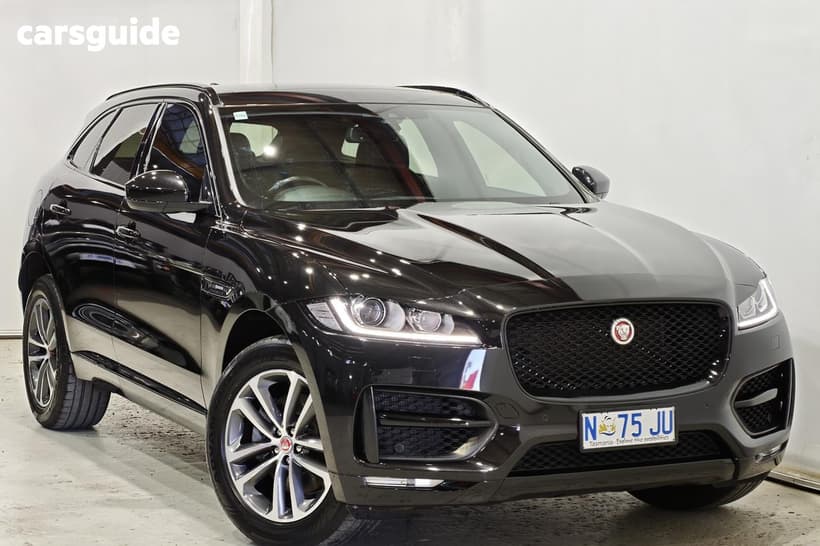 Black 2017 Jaguar F-Pace Wagon 30D R-Sport