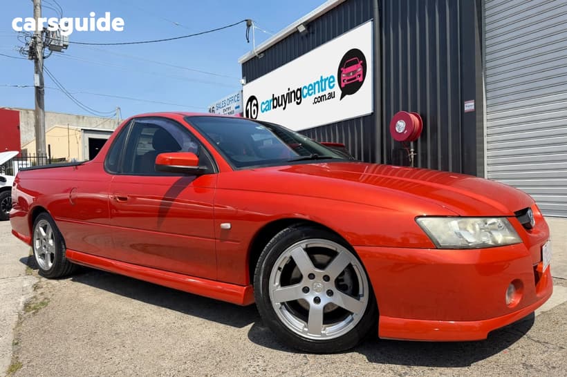 Orange 2006 Holden Commodore Utility Sv6
