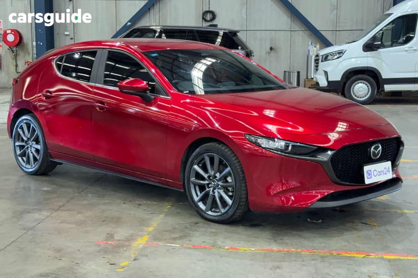 Red 2023 Mazda 3 Hatchback G20 Evolve Vision