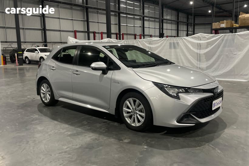 Silver 2023 Toyota Corolla Hatchback Ascent Sport Hybrid