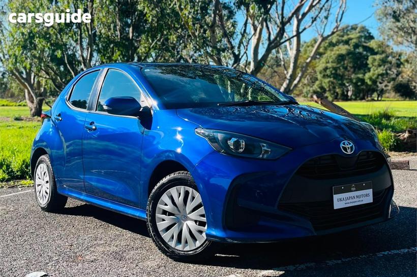 Blue 2022 Toyota Yaris Hatch HYBRID X