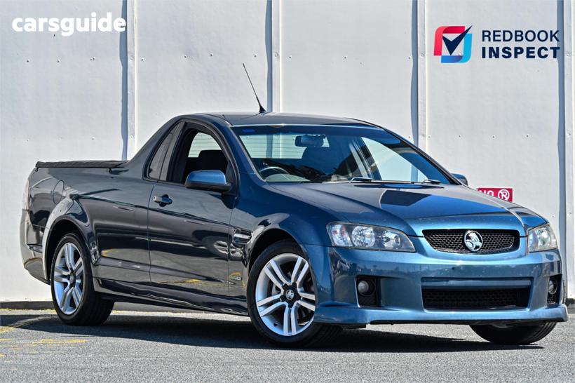 Blue 2010 Holden Commodore Utility Sv6