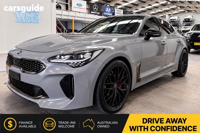 Grey 2017 Kia Stinger Sedan Gt (Black Leather)