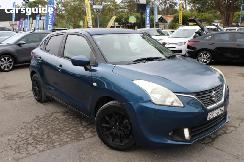 Blue 2016 Suzuki Baleno Hatchback Gl (Qld)