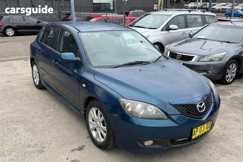 Blue 2007 Mazda 3 Hatchback Maxx Sport