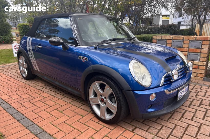 Blue 2006 Mini Cabrio Cabriolet Cooper S