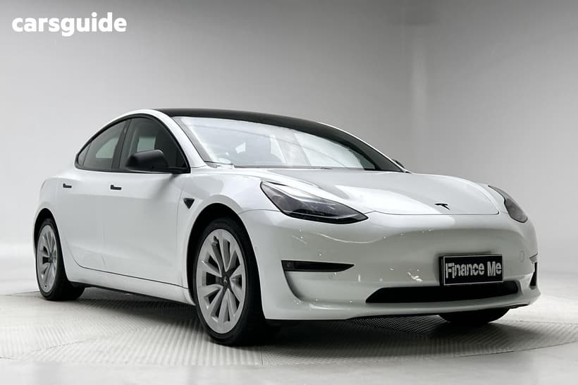 White 2022 Tesla Model 3 Sedan Long Range