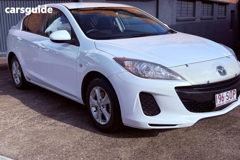 White 2012 Mazda 3 Sedan Neo