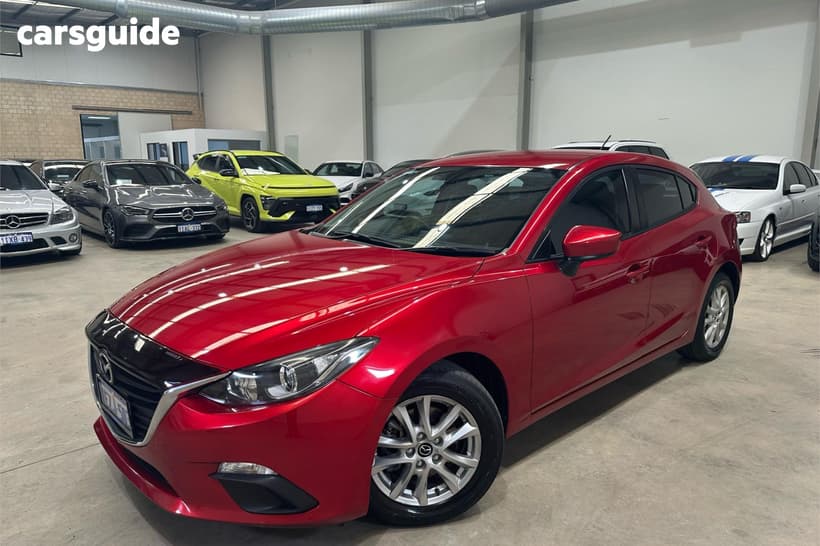 Red 2015 Mazda 3 Hatchback Neo