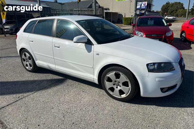 White 2007 Audi A3 Hatchback Sportback 1.8 Tfsi Ambition