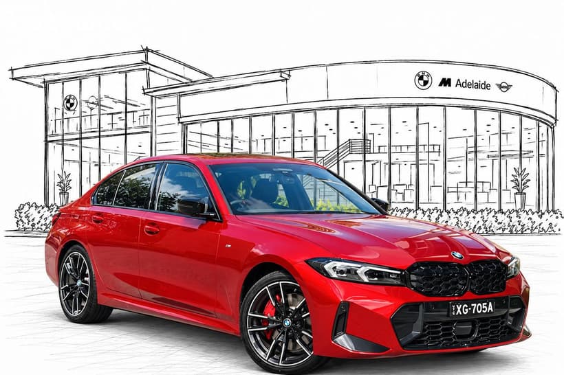 Red 2025 BMW M340I Sedan Xdrive