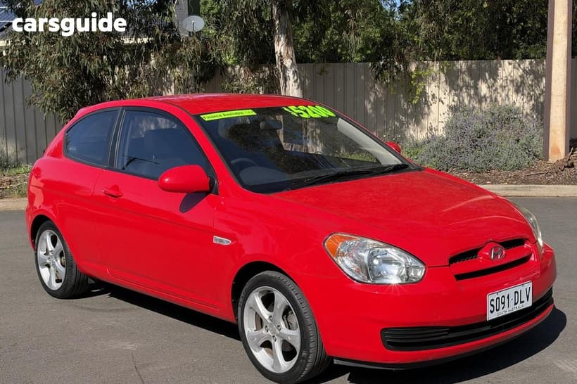 Red 2007 Hyundai Accent Hatchback S