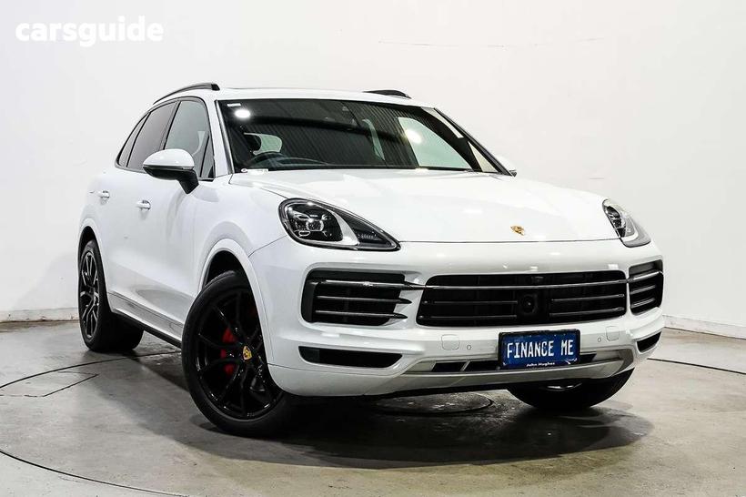 White 2022 Porsche Cayenne Coupe Platinum Edition