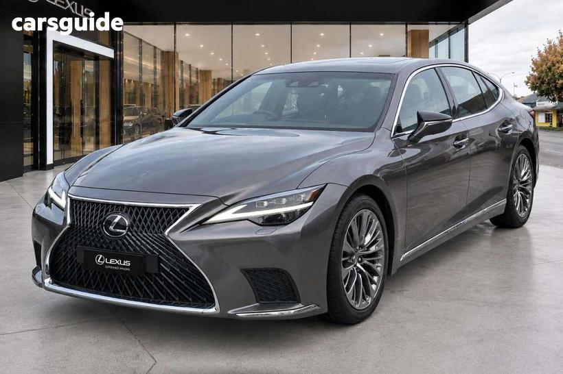Grey 2021 Lexus LS500 Sedan Sports Luxury