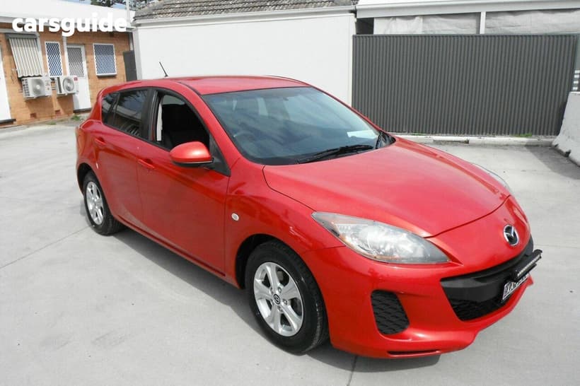 Red 2013 Mazda 3 Hatchback Neo