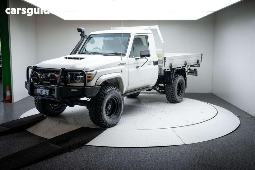 White 2020 Toyota Landcruiser Cab Chassis Workmate