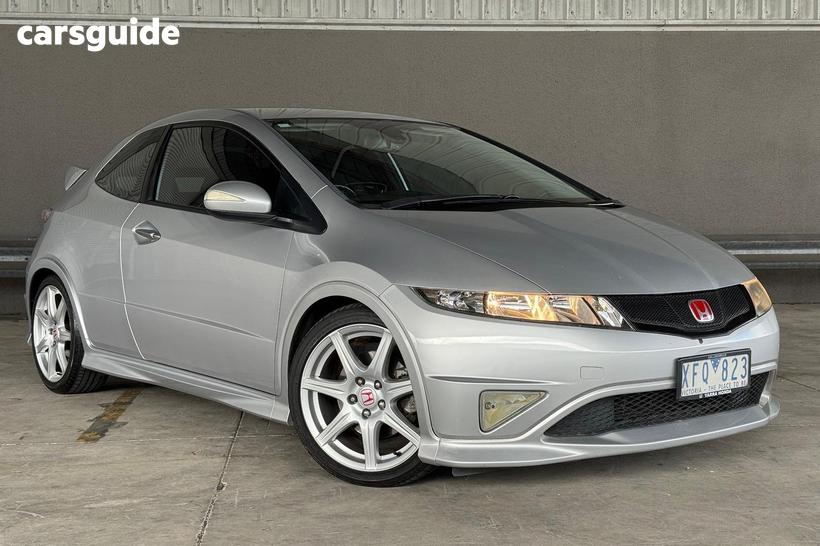 Silver 2009 Honda Civic Hatchback Type R