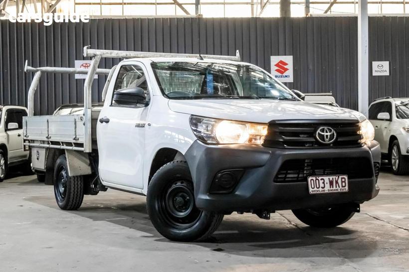 White 2016 Toyota Hilux Cab Chassis Workmate
