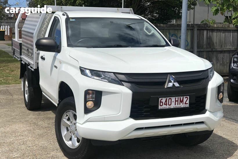White 2020 Mitsubishi Triton Cab Chassis Glx