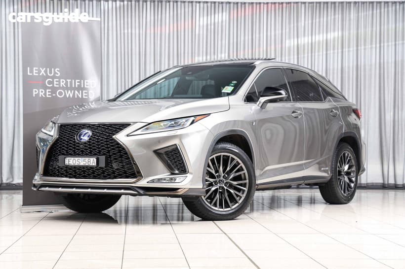 Silver 2021 Lexus RX450H Wagon F Sport Hybrid