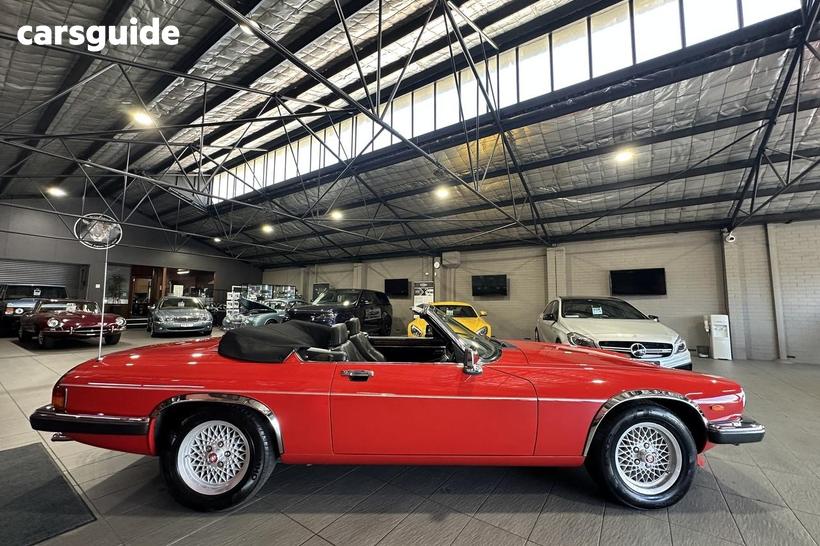 Red 1990 Jaguar XJS Convertible V12