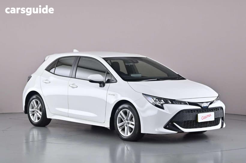 White 2022 Toyota Corolla Hatchback Ascent Sport Hybrid