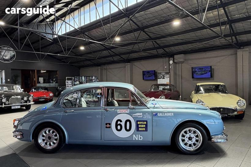 Blue 1963 Jaguar MK X Sedan 3.8