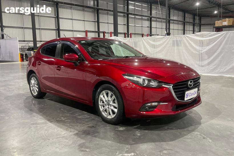 Red 2017 Mazda 3 Hatchback Maxx