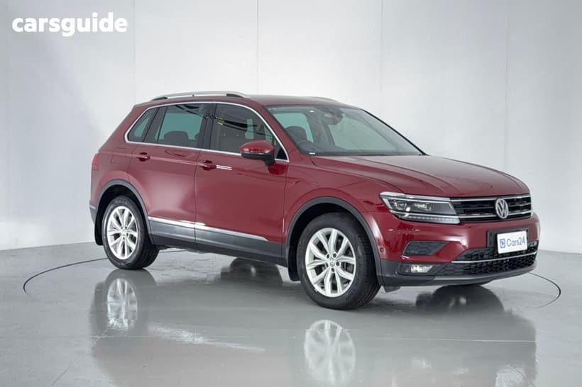 Red 2018 Volkswagen Tiguan Wagon 162 Tsi Highline