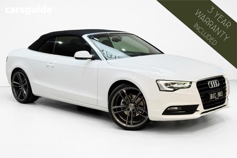White 2012 Audi A5 Cabriolet 1.8 Tfsi