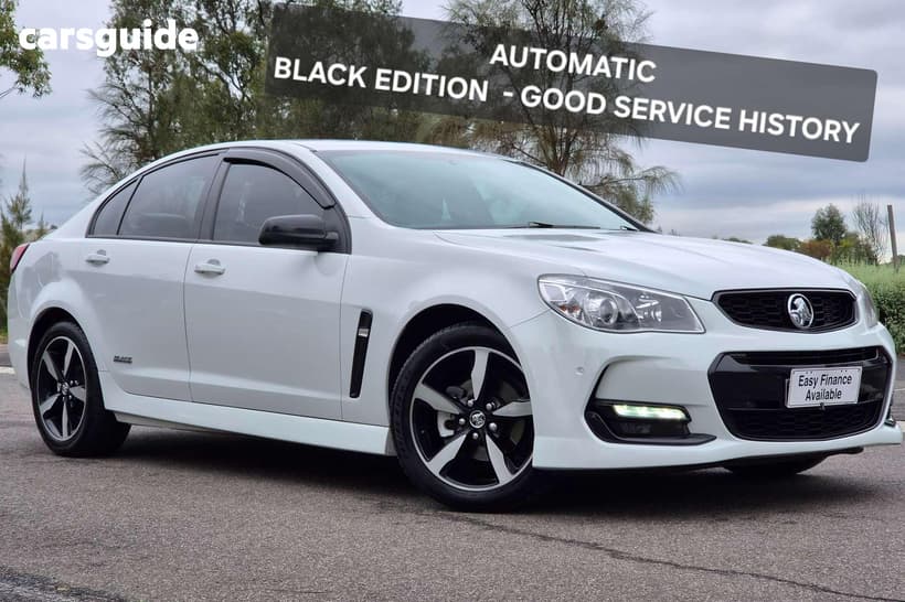 White 2016 Holden Commodore Sedan Sv6 Black Pack